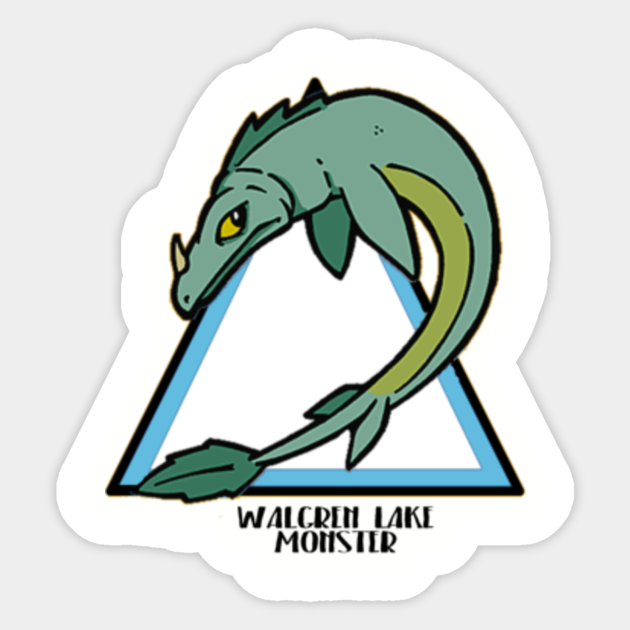 Walgren Lake Monster - Walgren Lake Monster - Sticker | TeePublic